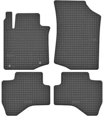 Productafbeelding van Rubberen automatten voor Toyota / Citroen / Peugeot Aygo / C1 / 107 2005-2014 (hatchback) – 4-delig, zwart, op maat
