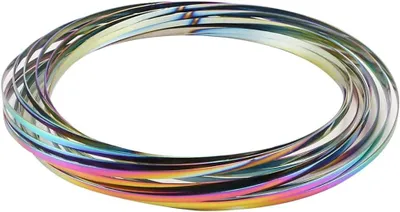 Productafbeelding van 3D-armveer magic flow ring - Roestvrij staal - Multisensor - Educatieve en interactieve veer