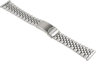 Produktbild von Minott Uhrenarmband Edelstahl Silberfarben 22mm 25443S