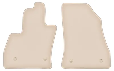 Produktbild von DURBAN Beige Velours-Fußmatten vorne für Fiat 500L Minivan (2012-)