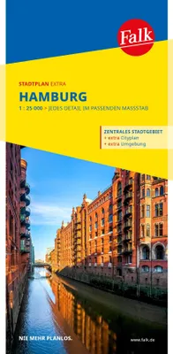 Produktbild von Falk Stadtplan Extra Hamburg 1:25.000