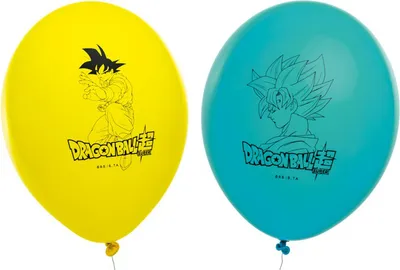 Obrázek produktu pro Dragon Ball Z balónky 6 kusů žluto-modro-černé 27cm -