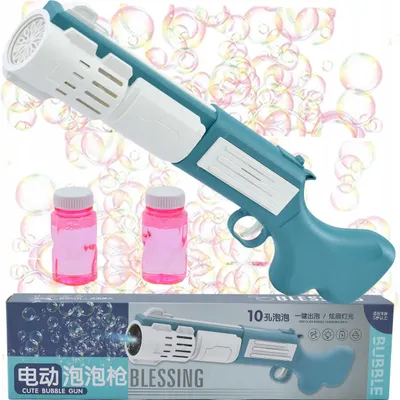 Immagine prodotto di Pistola per bolle di sapone Lolex - 45 Cm X 12 Cm X 6 Cm - Produzione automatica - Bolle di sapone luminose