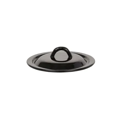 Produktbild von Emaille-Topfdeckel 14 cm, schwarz, Stahl, , spülmaschinengeeignet