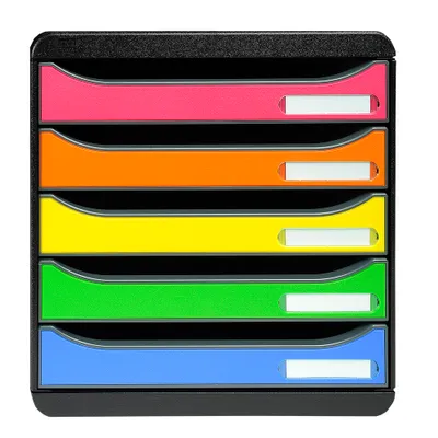 Image de Exacompta Module de classement Big Box Plus 5 tiroirs Arlequin Mat 309798D
