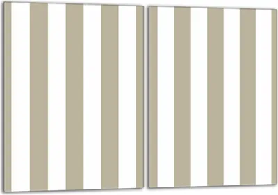Produktbild von Herdabdeckplatten Set 2x40x52 cm Glaskeramikkochfeld Abdeckung Glas Spritzschutz, Streifen Stück