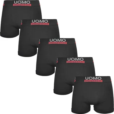 Produktbild von Sparpreis Uomo Herren Boxershort im 5er Pack M Schwarz