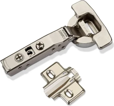 Produktbild von Master Toolless T45 Topfband werkzeuglose Topfmontage Eckanschlag 110° mit Dämpfer (Soft-Close) und Kreuzplatte mit