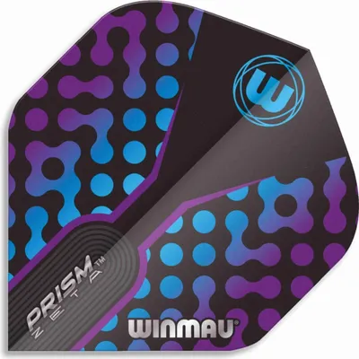 Obrázok produktu pre Winmau 6915-310, Krídlo šípky, Čierna, Modrá, Purpurová, Dospelý, 3 kusov