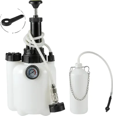 Obrázok produktu pre Odvzdušňovač brzdovej kvapaliny, 3-litrová nádoba, presný manometer, 3 l + 1 l