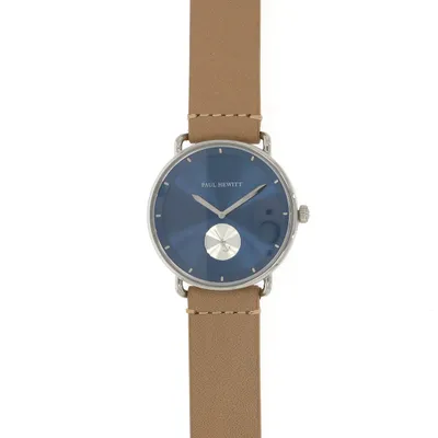 Produktbild von PAUL HEWITT Herren-Edelstahluhr Breakwater Navy Sunray - Herrenuhr mit blauem Zifferblatt
