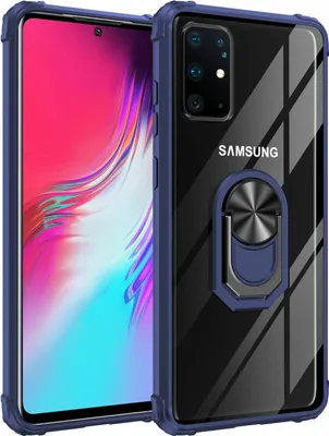 Obrázek produktu pro 360° držák na kroužek kryt magnetického nárazníku kompatibilní s iPhone 14 Plus Blue