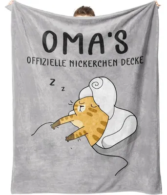 Zdjęcie produktu dla Supermiękki koc flanelowy dla babci, 157 x 132 cm