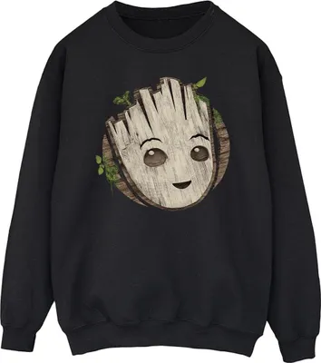 Produktbild von Marvel - "I Am Groot" Sweatshirt für Herren BI36102 (3XL) (Schwarz)