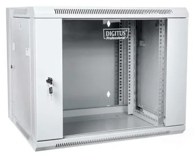 Obrázek produktu pro Digitus DN-WD19 09U/550, Nástěnný regál, 9U, 60 kg, Zámek, Šedá