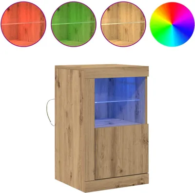 Produktbild von "WINTER SALE"LED-Sideboard/Highboard - elegante Design - Mehrzweckschrank - Artisan-Eiche 41 x 37 x 67 cm Holzwerkstoff - Kommoden NEU1549190