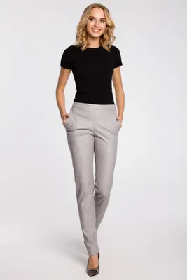 Produktbild von Made of Emotion Lederhosen für Frauen Yerruhn M144 grau S