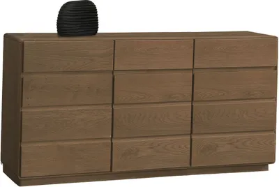 Produktbild von Kommode / Sideboard Fazenda 20, Farbe: Dunkelbraun, Eiche teilmassiv – 90 x 177 x 46 cm (H x B x T)