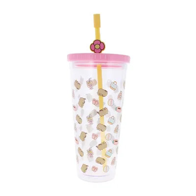 Produktbild von Pusheen Becher mit Strohhalm 700 ml