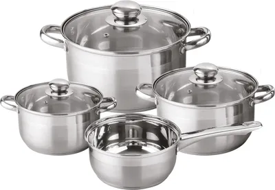 Produktbild von MICHELINO 7-tlg. Kochtopfset Rostfreier Edelstahl Geeignet für alle Herdarten