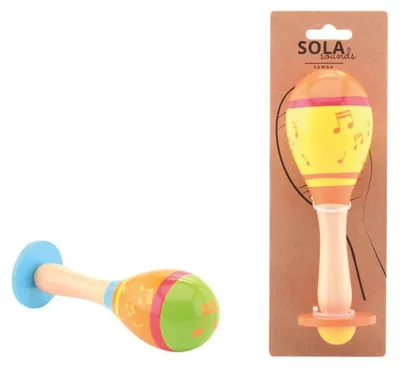 Produktbild von Kinderinstrument Maraca Rassel mehrfarbig 2fach sortiert