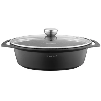 Productafbeelding van FLORINA CHEF Aluminium braadpan/kookpan met deksel, 7,3 liter