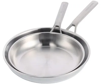 Productafbeelding van Merten Storck koekenpannenset | RVS | 3-laags | 26 en 30 cm