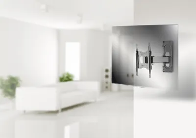 Produktbild von VCM Universal TV Wandhalterung 15-40 Zoll bis 15 kg | um 19 Grad neigbar kippbar | 90 Grad schwenkbar | 360 drehbar ausziehbar | VESA bis max. 200x200 | Halter Fernsehhalter | Fernseh Halterung B-FS2