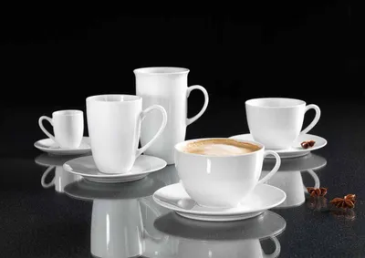 Produktbild von Cappuccinotasse 300ml 4er Set Bianco