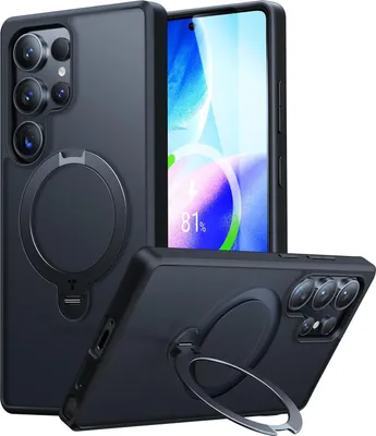 Produktbild von Torras Ostand Spin Series für S25 Ultra Black Handyhülle