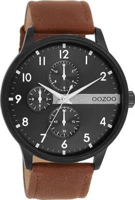 Produktbild von Oozoo Herren Metallarmband Uhr Timepieces braun Analog Quarzuhr UOC11307