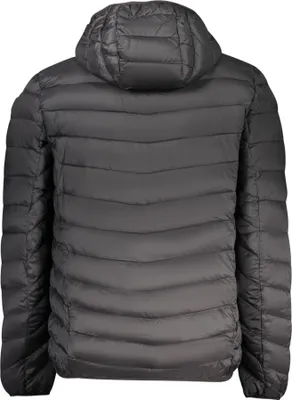 Produktbild von Elegante Herrenjacke in Schwarz mit Kapuze und praktischem Stauraum