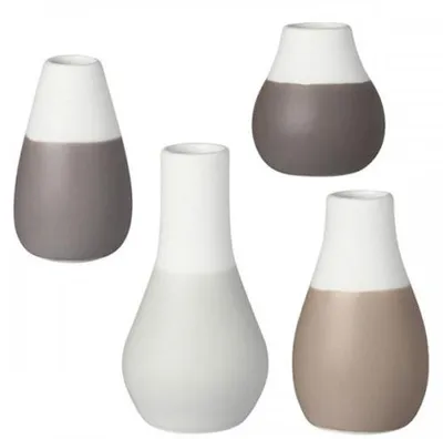 Produktbild von Räder Design Minivasen Zuhause Vasen Grau (4-teilig)