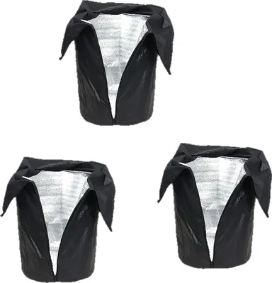 Produktbild von 3er Thermo Topfschutz Pflanzen, 45*50 Cm Winterschutz Hüllen Für Pflanzen , Winterschutz Für Kübelpflanzen, Frostschutz Pflanzen, Pflanzenschutz Winter, Für Topfpflanzen, Sträucher, Bäume, Warm Halten, für Garten Kübelpflanzen Winterschutz