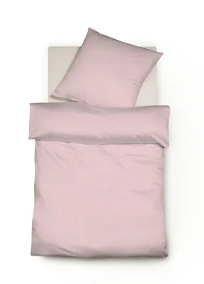 Produktbild von fleuresse Interlock Jersey Bettwäsche Colours 155x200  cm +  80x80 cm Rose