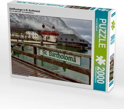 Produktbild von CALVENDO Puzzle Schiffsanleger in St. Bartholomä 2000 Teile Puzzle quer | 2000 Teile Lege-Größe 90x67cm Foto-Puzzle für glückliche Stunden