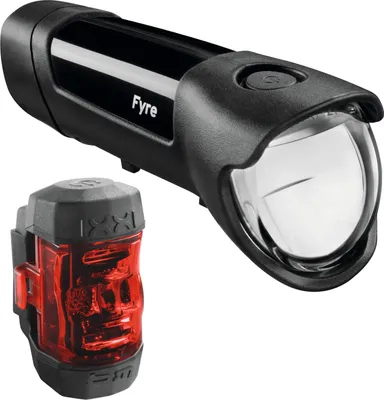 Produktbild von Busch & Müller Akku LED Beleuchtungsset IXON Fyre & IXXI