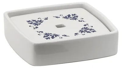 Produktbild von Gedy CIXI stehende Seifenschale, Porzellan, Blau/Weiß