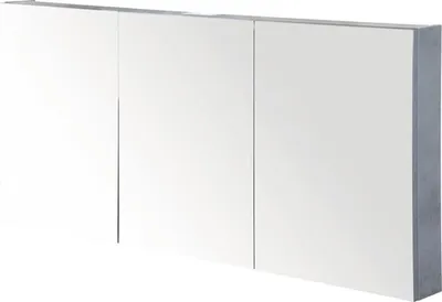Produktbild von Spiegelschrank Sanox 140 x 13 x 65 cm beton anthrazit 3-türig