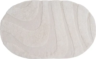 Produktbild von Badematte Beau, cremefarben, oval, 50 x 80 cm