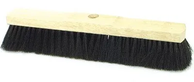 Produktbild von Saalbesen, Haarmischung, 6 x 32 Reihen, 400 mm, Sattelholz, mit Stielloch