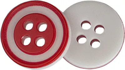 Obrázok produktu pre Gombík - priemer 12,5 mm - biely, červený