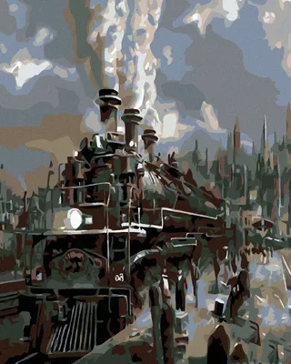 Produktbild von Zuty - Malen nach Zahlen - LOKOMOTIVE, 40x50 cm, ohne Keilrahmen