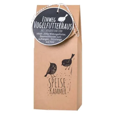 Produktbild von Wunderle Vogelfutterhaus Naturpape mit Spender