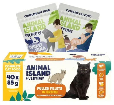 Produktbild von ANIMAL ISLAND Everyday box mix smaków dla kota 40x85g