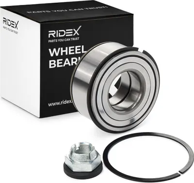 Produktbild von RIDEX Radlagersatz Vorne Hinten für RENAULT Clio III Schrägheck (BR0/1, CR0/1) 84,1mm 654W0172