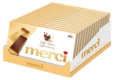 Produktbild von merci® Kaffee-Sahne Schokolade 100,0 g