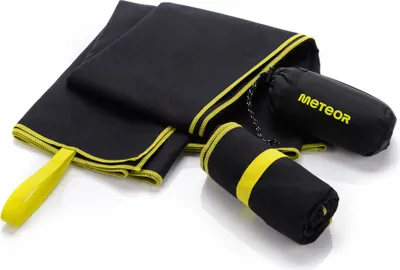 Produktbild von Handtuch Sporttuch schnelltrocknend Mikrofaserhandtuch Größe XL 110 x 175 cm schwarz