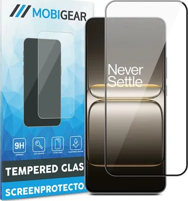 Produktbild von Mobigear Premium Displayschutzfolie für OnePlus Nord CE5, gehärtetes Glas, Displayschutz - kompatibel mit Hüllen - Schwarz