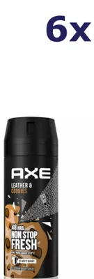 Produktbild von 6x Axe deospray leather and cookies 150ML